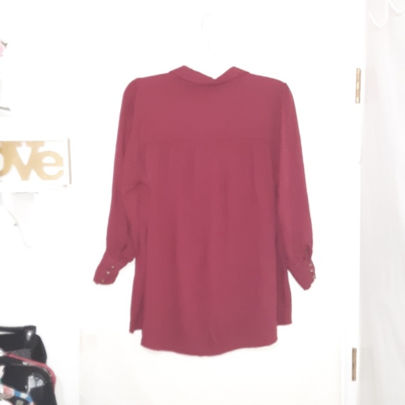 Justfab Drapey Tunic Blouse - Picture 3 of 7